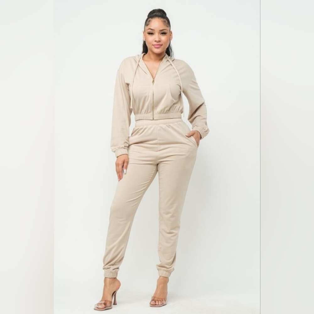 Women's Sports Set Cream Size M